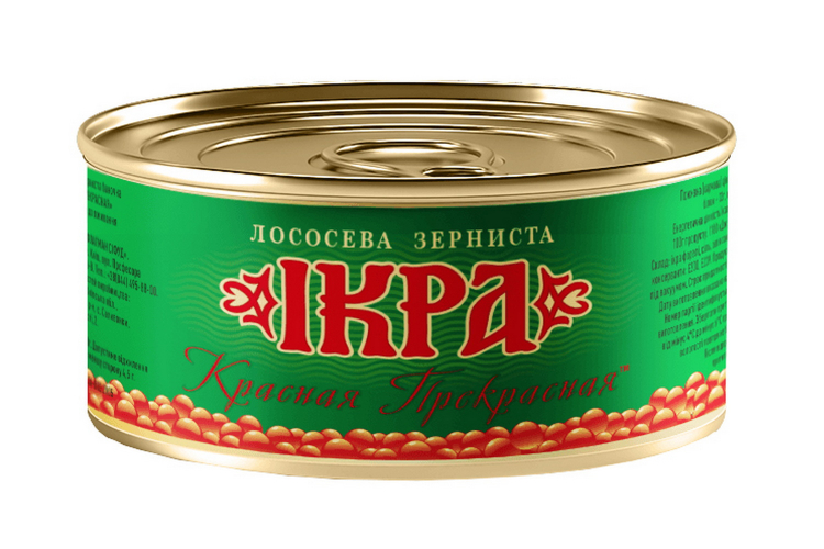 Ікра форелі ТМ «Красная прекрасная» 120г ж/б