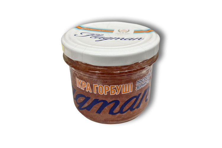 Ікра горбуші ТМ Флагман 200г скло (Преміум)