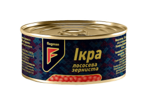 Ікра горбуші ТМ Флагман 130г ж/б Ікра горбуші ТМ Флагман 130г ж/б