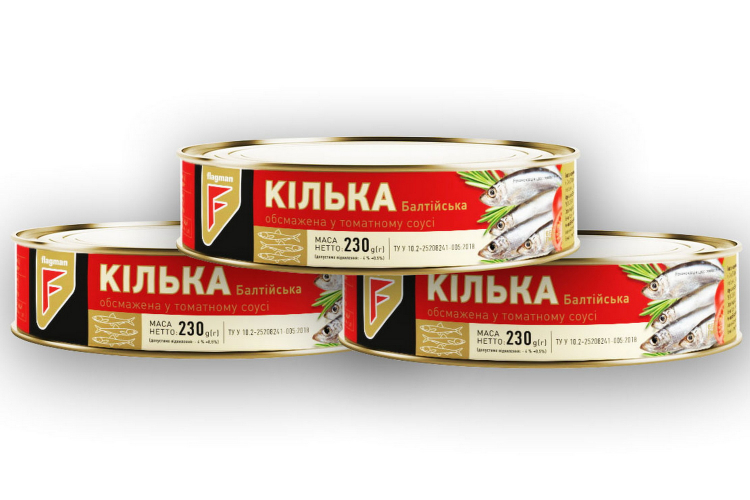 Килька балтийская обжаренная в томатном соусе, 230 г ж/б с ключём