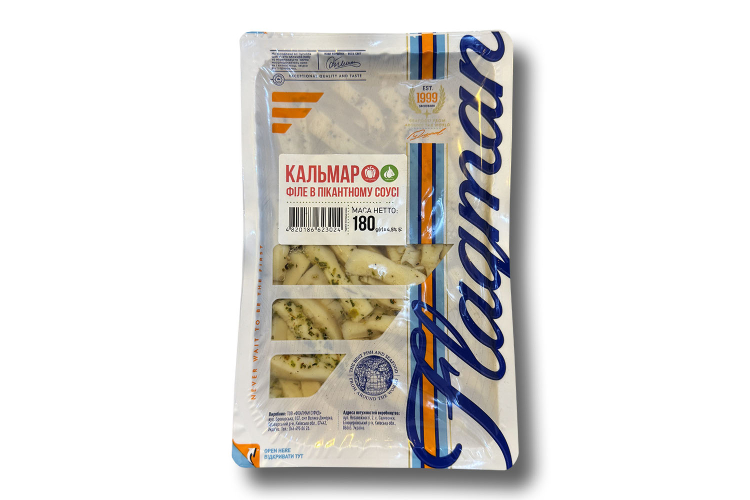 Кальмар філе у пікантному соусі 180г